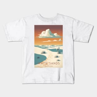 White Sands National Park Travel Poster Kids T-Shirt